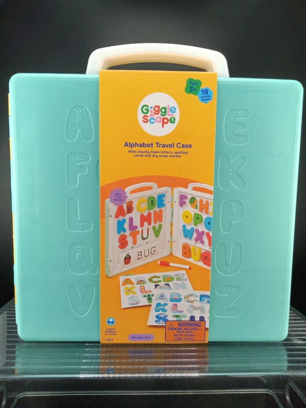 GiggleScape Alphabet Travel Case With Foam Letters